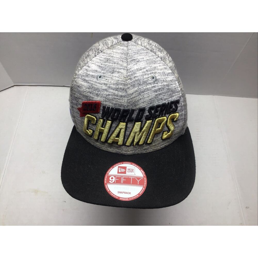 Kansas City Royals 2015 World Series Champs New Era 9FIFTY Hat Trophy Underbrim